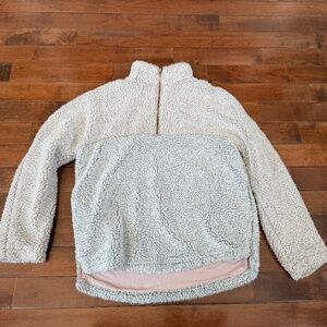 Miami (Francesca’s) Color Block 1/4 Zip Sherpa Pullover, Women’s Size Large